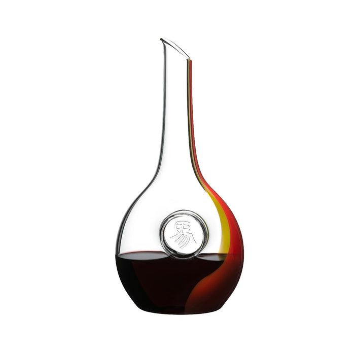 RIEDEL Chinese Zodiac Horse Dekanter - Rot/Gelb