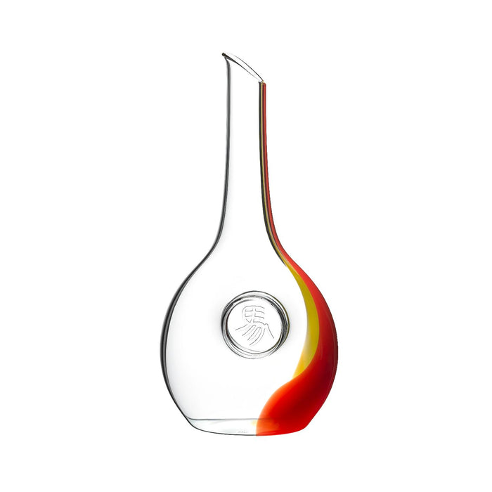 RIEDEL Chinese Zodiac Horse Dekanter - Rot/Gelb
