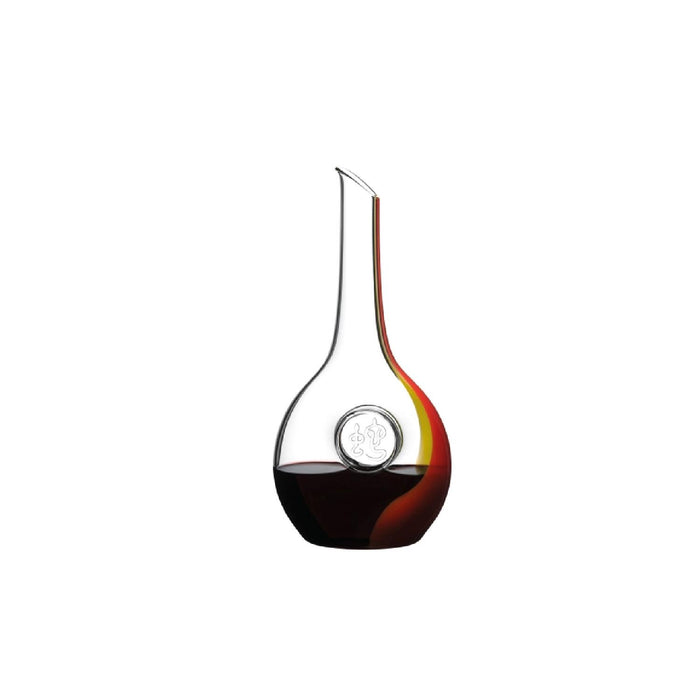 RIEDEL Chinese Zodiac Snake Dekanter Rot/Gelb