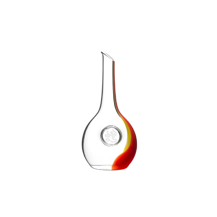 RIEDEL Chinese Zodiac Snake Dekanter Rot/Gelb