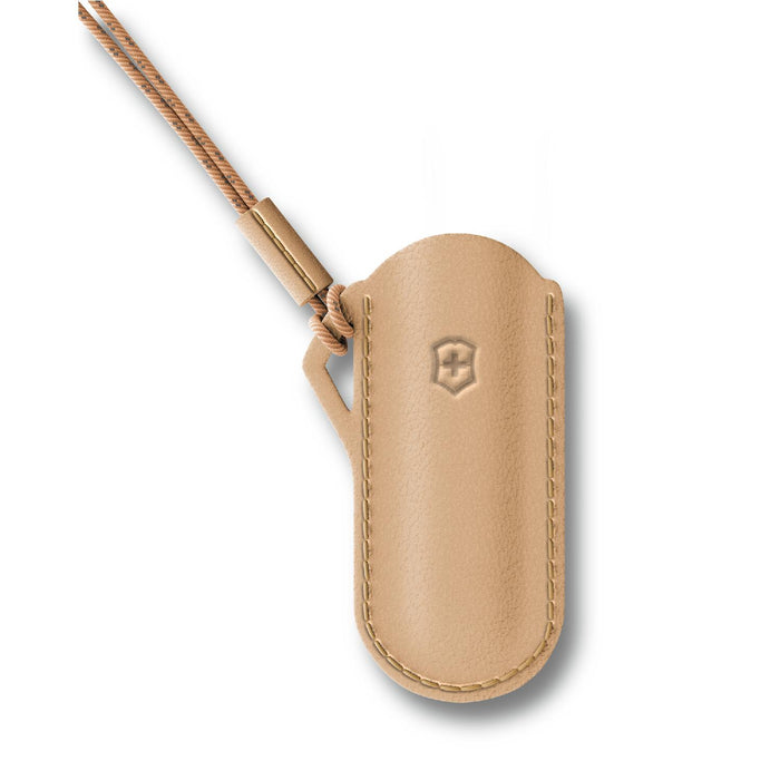 Victorinox Pouch, Leather, 70 mm, Wet Sand