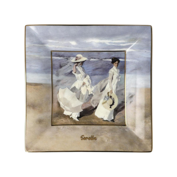 Goebel Joaquin Sorolla  - "Spaziergang am Strand" - Schale