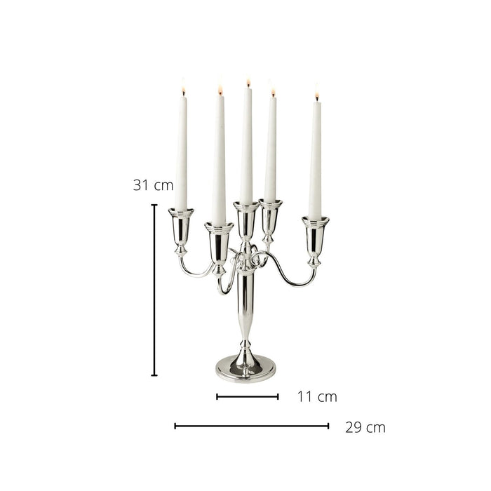 EDZARD Leuchter Venezia 5-flammig H 31 cm