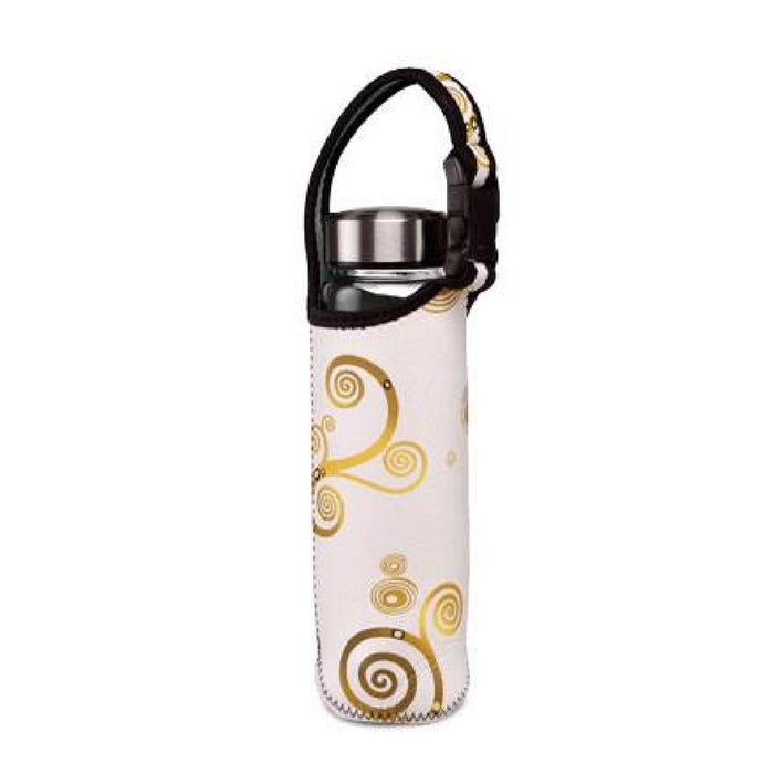 Goebel Gustav Klimt  - "Der Kuss" - Glasflasche mit Neoprenhülle