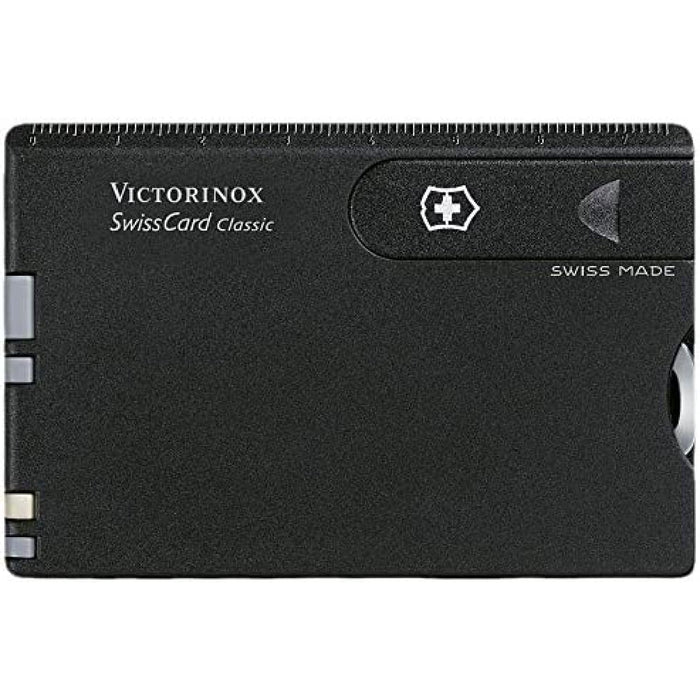 Victorinox Multitool SwissCard in Lederetui grau-schwarz 0.7133.V