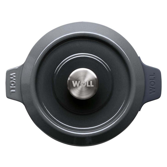 Woll, Iron, Topf mit Deckel, Carbon Grey Ø 24 cm, 11 cm hoch, 4,2 Liter