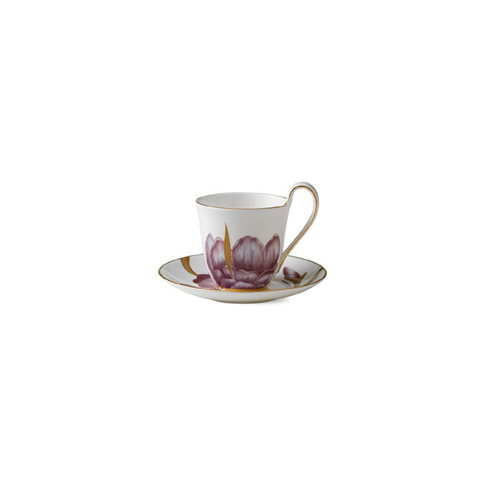 Royal Copenhagen High Handle Tasse mit Untertasse mit hohem Henkel - Iris - 27 cl