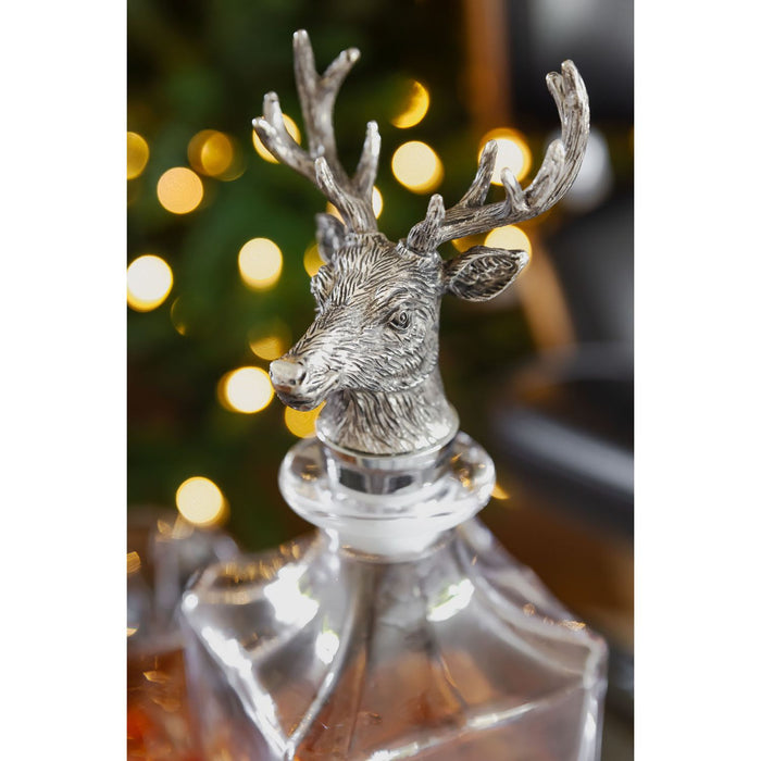 EDZARD Glas Karaffe Hirsch 0,75 Liter H 28 cm