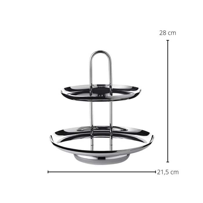 EDZARD Etagere Apus Höhe 28 cm, 2-stöckig