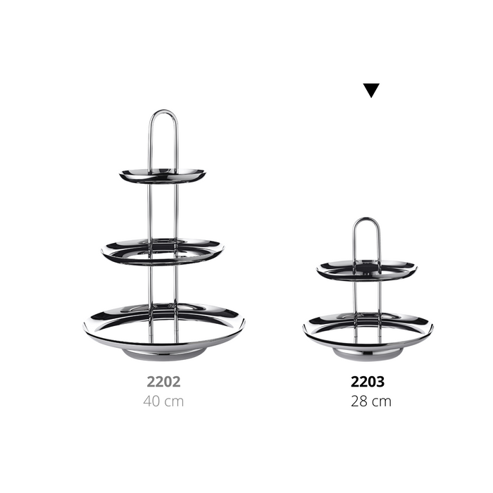 EDZARD Etagere Apus Höhe 28 cm, 2-stöckig