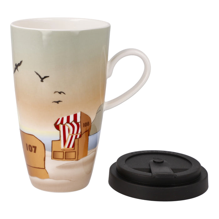 Goebel Sunset Mood Künstlertasse mit Deckel