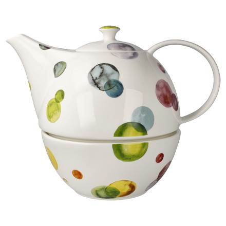 Goebel Colori Teekanne mit Stövchen