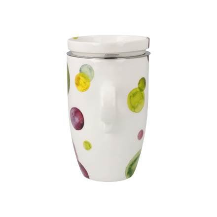 Goebel Colori Mix Teetasse mit Deckel und Sieb