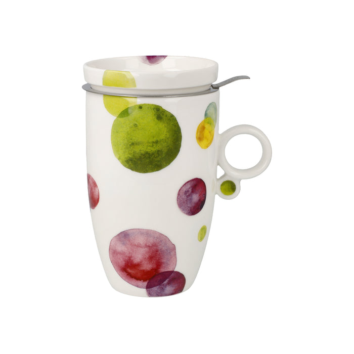 Goebel Colori Mix Teetasse mit Deckel und Sieb