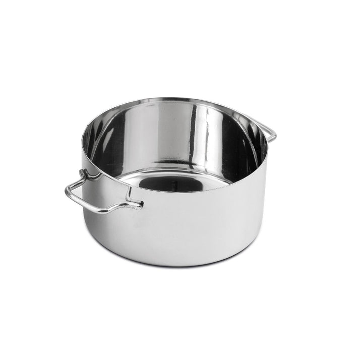 Weis Mini-Topf mit Deckel 550 ml, Edelstahl, Silber, 13 cm