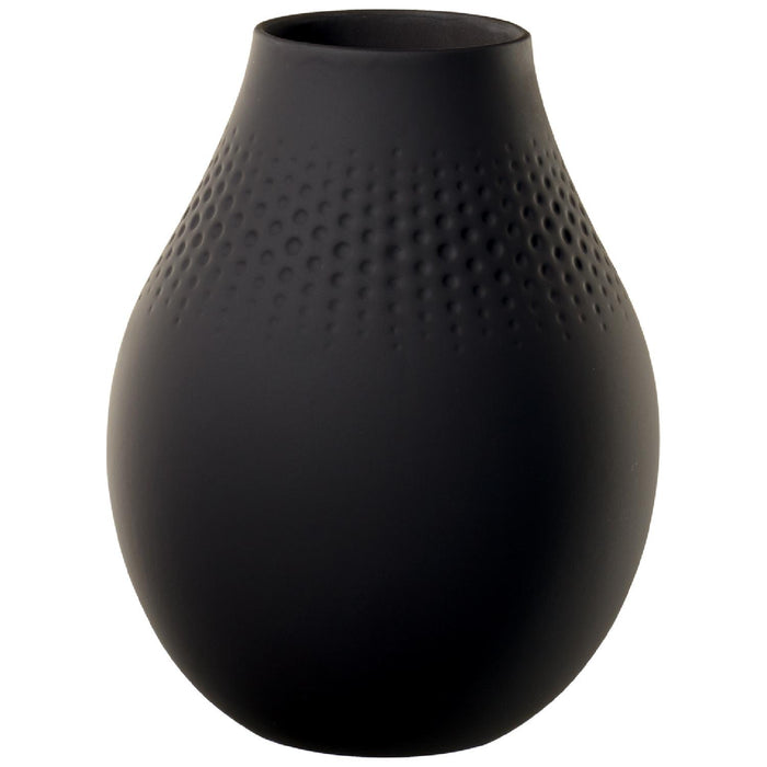 Villeroy & Boch Manufacture Collier noir Vase Perle hoch