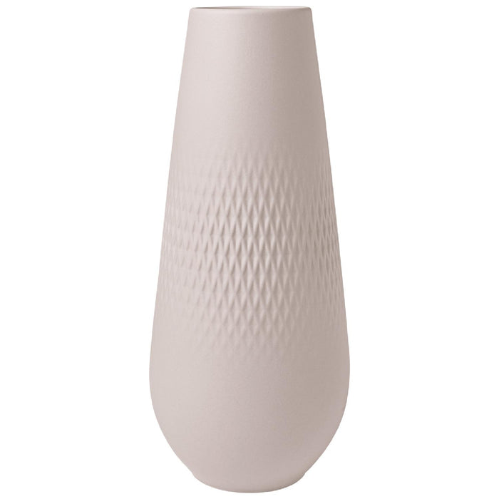 Villeroy & Boch Manufacture Collier beige Vase Carré hoch