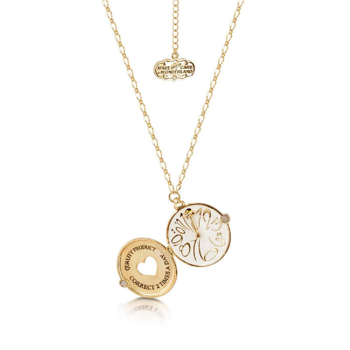 Taschenuhr - Halskette Medaillon Gold