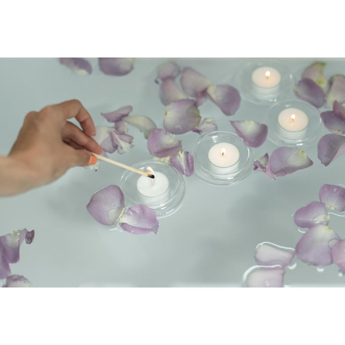 EDZARD Schwimm-Teelichthalter Iris 6er Satz H 4 cm