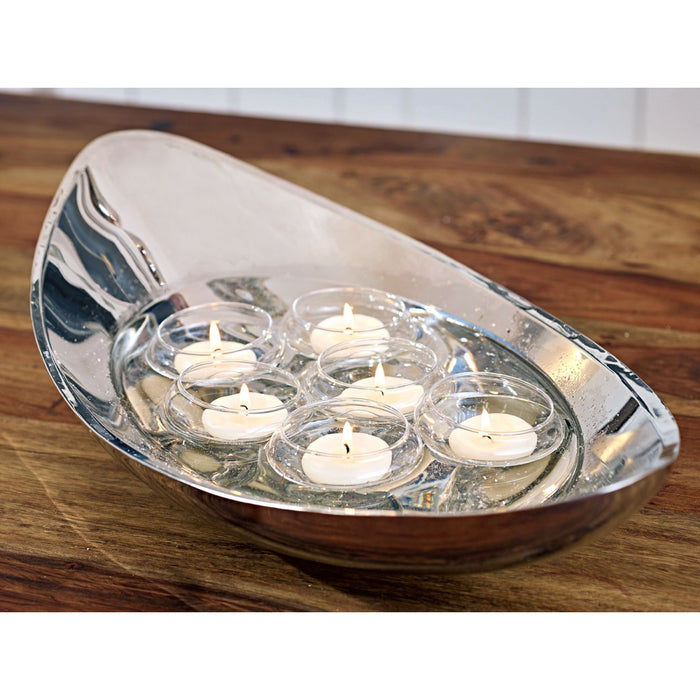 EDZARD Schwimm-Teelichthalter Iris 6er Satz H 4 cm
