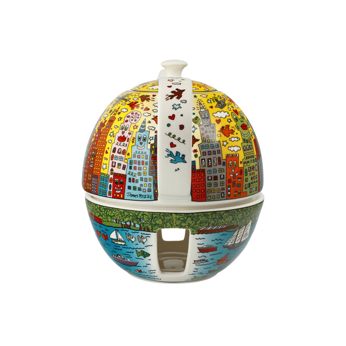 Goebel James Rizzi - My New York City Sunset Teekanne mit Stövchen