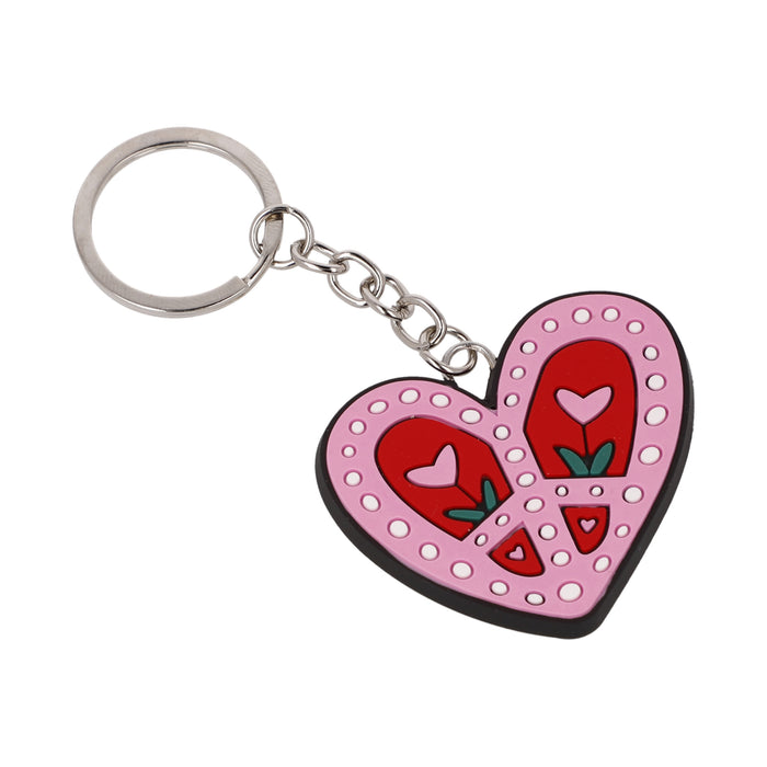 Goebel James Rizzi - Peace Heart Schlüsselanhänger