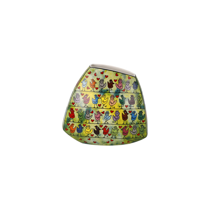 Goebel Rizzi Birds on a Love Wire Vase