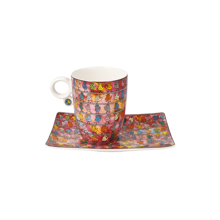 Goebel Rizzi We are the Birds Künstlertasse mit Untertasse