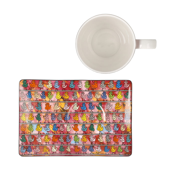 Goebel Rizzi We are the Birds Künstlertasse mit Untertasse