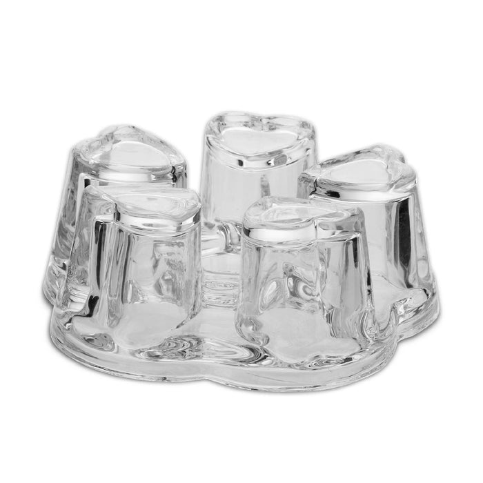 Weis Stövchen aus Glas für Kannen Ø 6 bis 10 cm