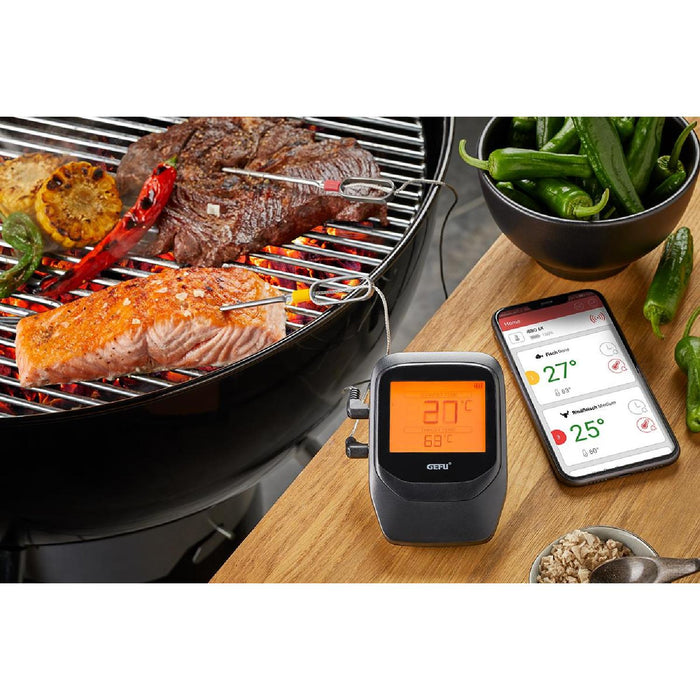 GEFU Grill- und Bratenthermometer CONTROL+, 6 Kanal, inkl. 2 Sonden