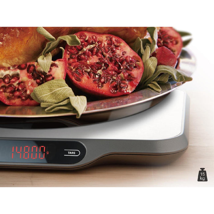 Weis Profi Küchenwaage 15 kg Edelstahl