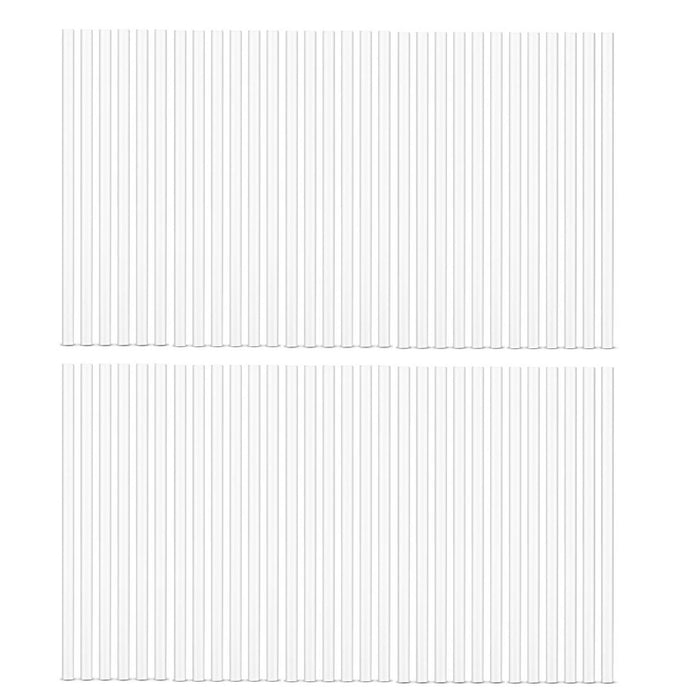 Weis Trinkhalme Glas transparent für Smoothies - Set 50
