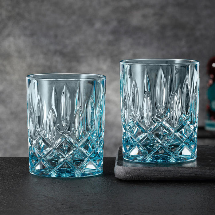 Nachtmann Noblesse Whiskyglas, Whiskybecher aqua, 2er-Set