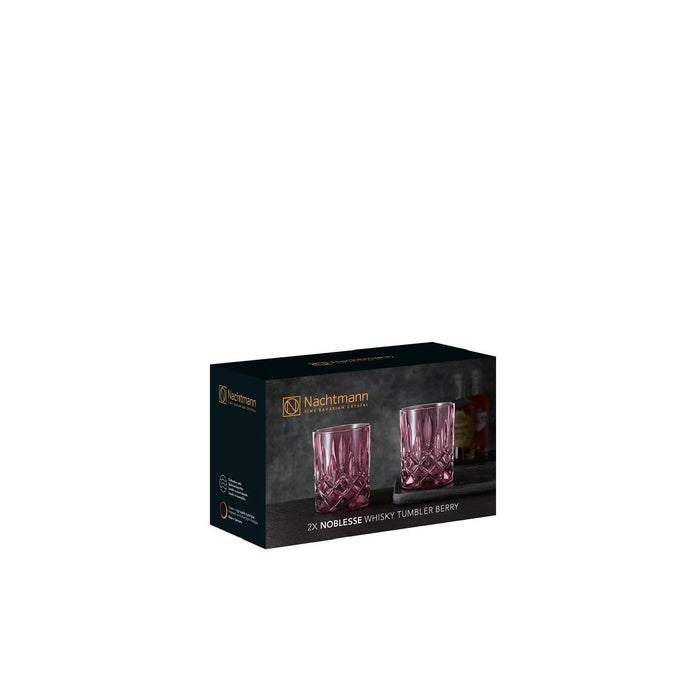 Nachtmann Noblesse Whiskyglas, Whiskybecher berry, 2er-Set