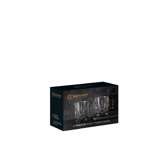 Nachtmann Noblesse Whiskyglas, Whiskybecher smoke, 2er-Set