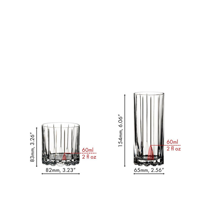 RIEDEL Drink Specific Glassware Rocks & Highball Set