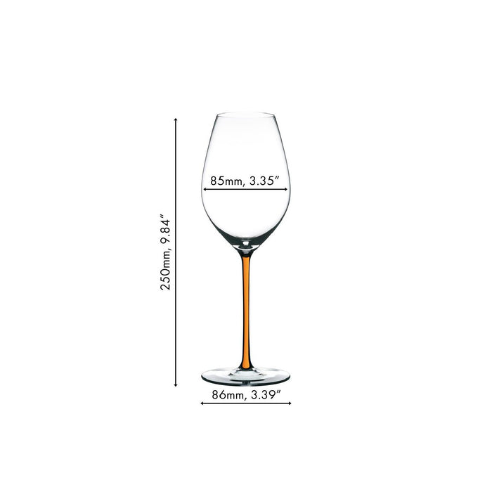 RIEDEL Fatto A Mano Champagner Weinglas - Orange
