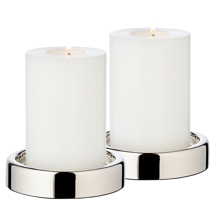 EDZARD Kerzenständer Sanremo 2er Set Ø 10 cm
