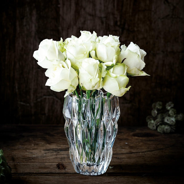 Vase oval 255/152 16 cm Quartz
