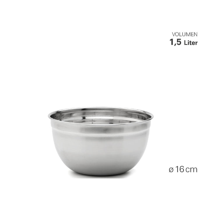 Weis Schüssel "High" aus Edelstahl Ø 16 cm