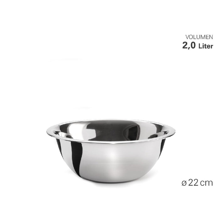 Weis Schüssel "Gastro" aus Edelstahl Ø 22 cm