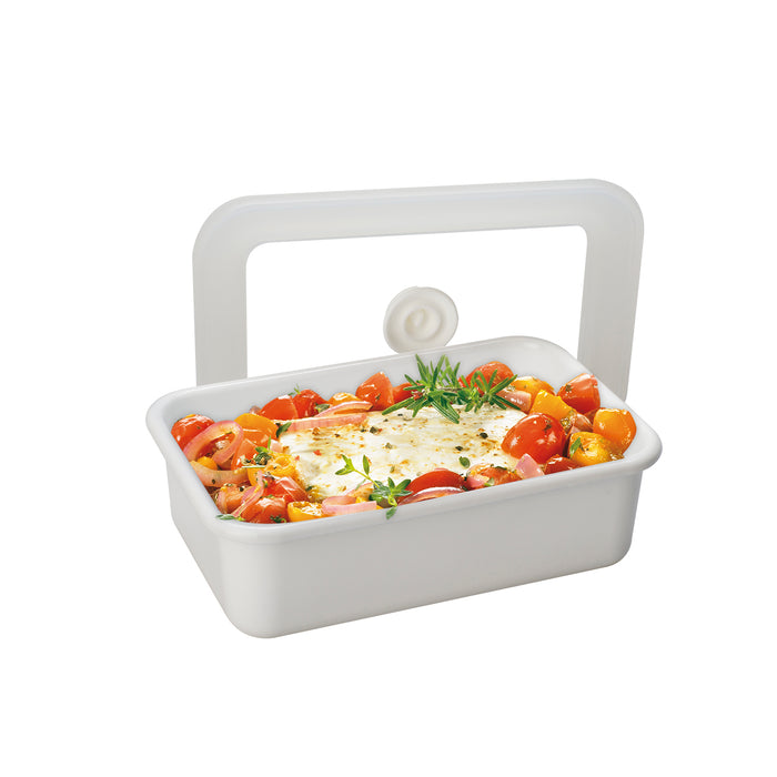 HONEYWARE Vakuum-Emailledose, M flach, 0,74L