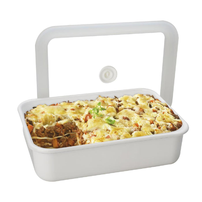 HONEYWARE Vakuum-Emailledose, XL flach, 1,85L