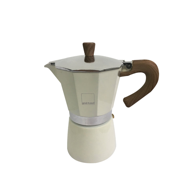 GNALI & ZANI Venezia - Espressokocher, creme, 6 Tassen