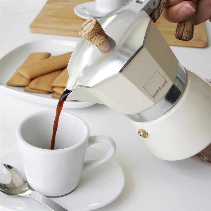 GNALI & ZANI Venezia - Espressokocher, creme, 3 Tassen