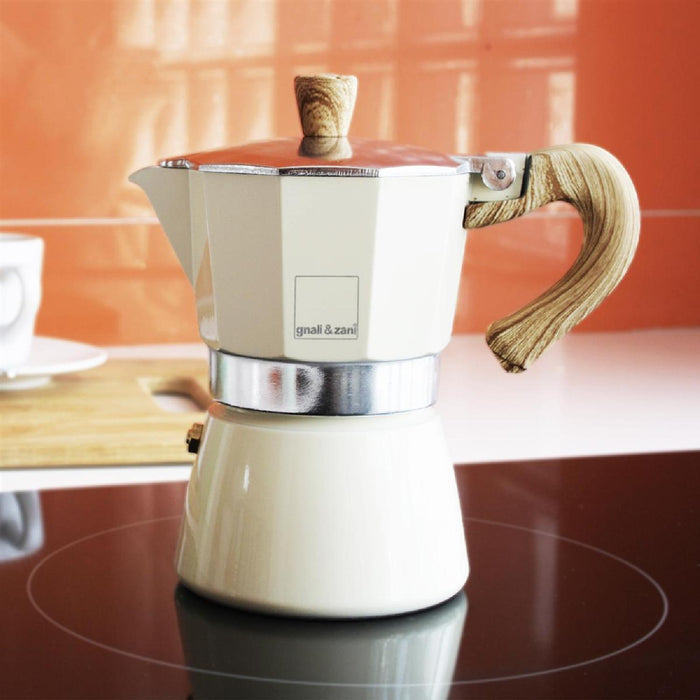 GNALI & ZANI Venezia - Espressokocher, creme, 3 Tassen
