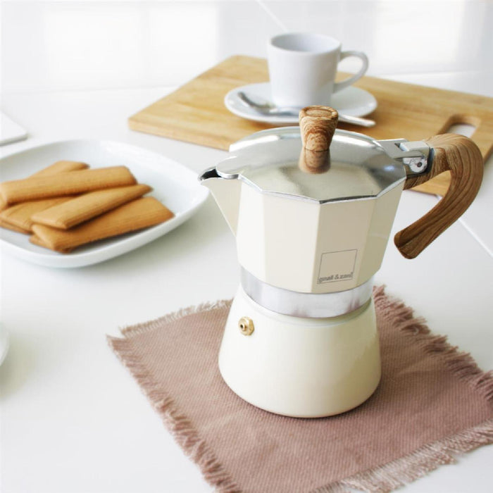 GNALI & ZANI Venezia - Espressokocher, creme, 3 Tassen