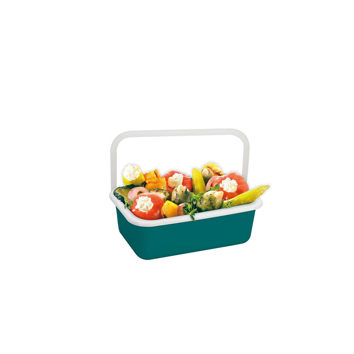 HONEYWARE Color-Emailledose, Smaragd Blau, S, 0,42L