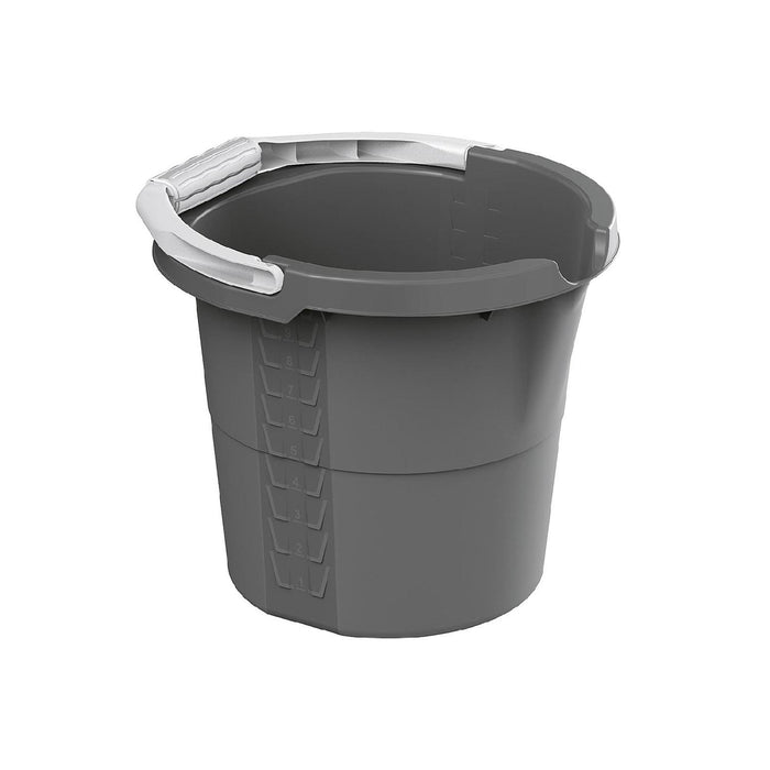 ROTHO Haushaltseimer Daily 10l 32x29x27,5cm mit Skala anthrazit